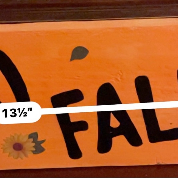 Orange 'Hello Fall' Wall Decor - Picture 3 of 3